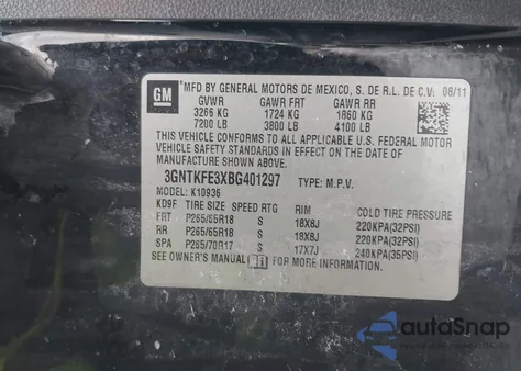 2011 Chevrolet Avalanche 1500 Lt1 from USA, damaged, VIN 3GNTKFE3XBG401297